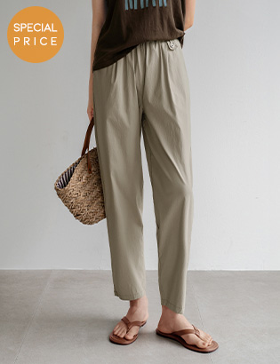 [Planning] Side Button Baggy Banding Pants Korea