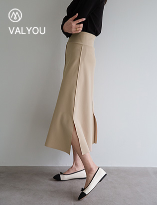 [valyou] Perfect A-line Slit Skirt (Crazy tension ver) Korea