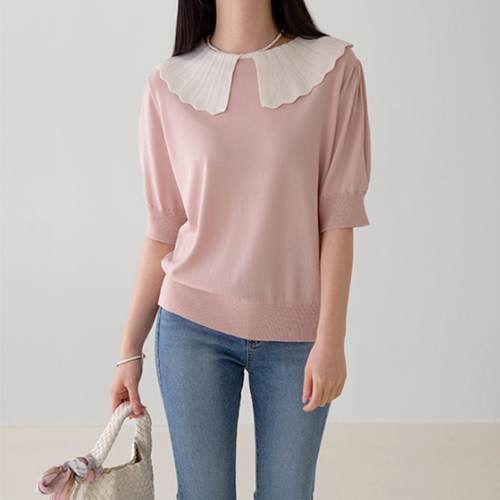 Pretty Sera Short Sleeve Knitwear