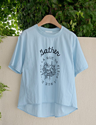 Rustling Jasmine Printed T-shirt Korea