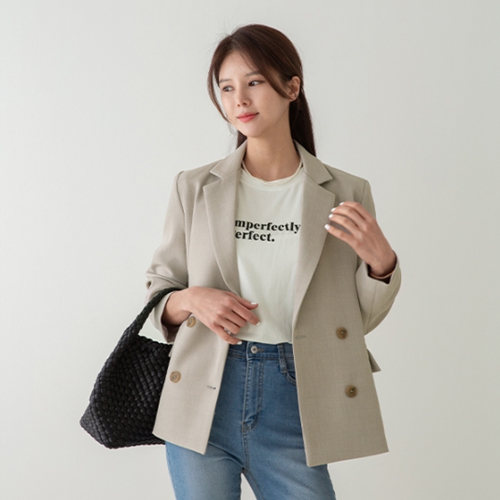 Ren Double Button Spandex Jacket