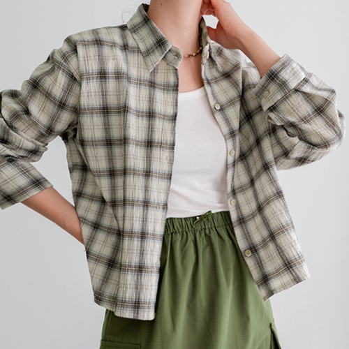 Tartan Checkered Long-sleeve Shirt