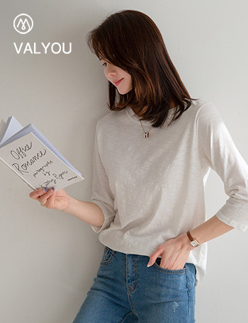 [valyou] Awesome Daily 3/4 Sleeved T-Shirt Korea