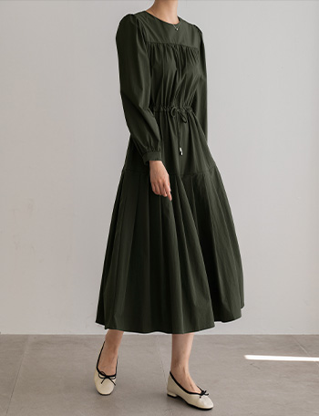 Adele String Pleats Dress Korea