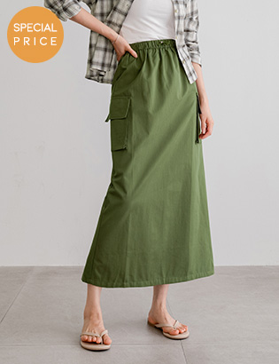 [Planning] Cargo pocket string skirt Korea