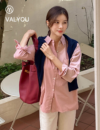 [valyou] Box cotton pocket shirt Korea