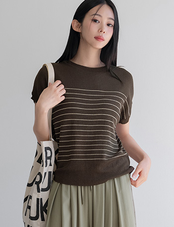 Under horizontal striped Stingray Knitwear Korea