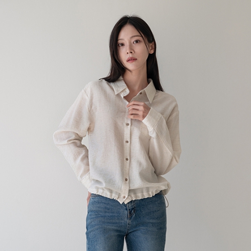 Hem String Pocket Shirt