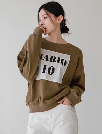 Mario Ten Patch Sweatshirt Korea