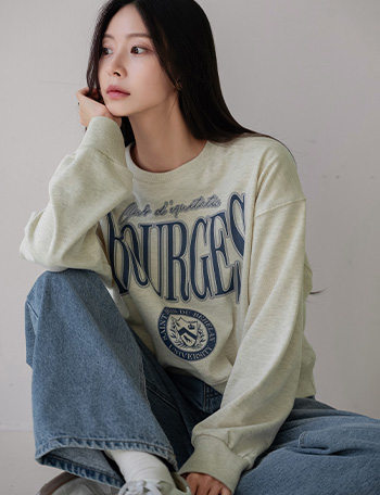 St. Bourges Prints sweatshirt Korea