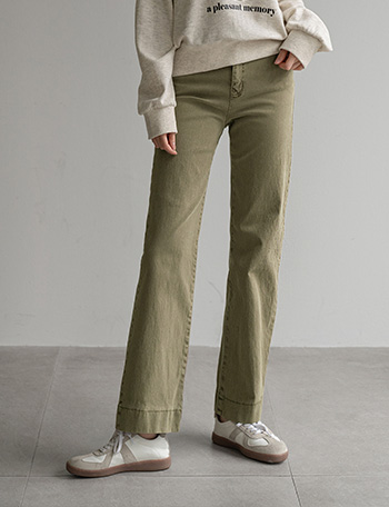 Cordu Dying Straight Banding Pants Korea