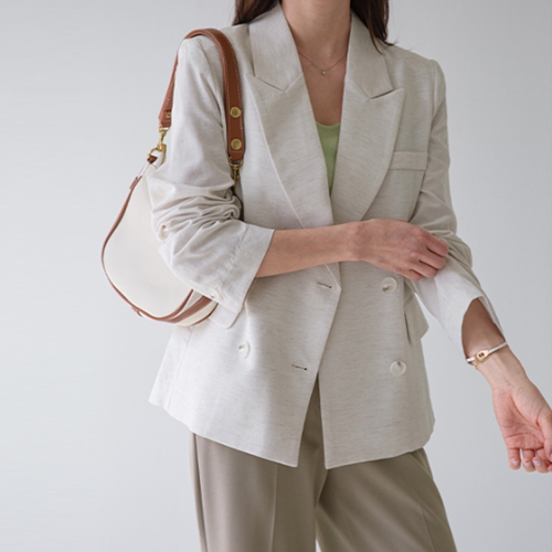 Linen Cool Double Button Jacket