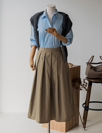 Autumn Premium Pleated Skirt Korea