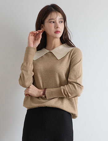 Pretty Collar Knitwear Korea