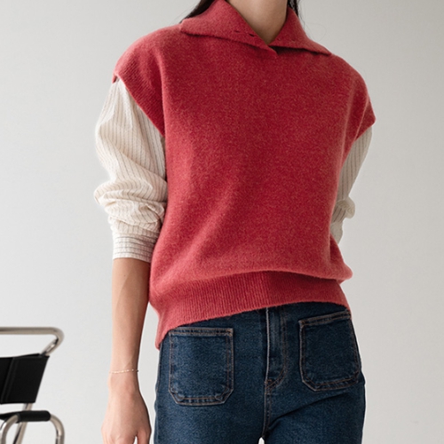 Suji Collar Knitwear Vest