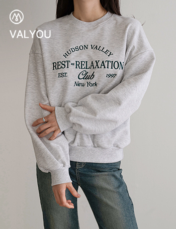 [valyou] Estee embroidered sweatshirt Korea