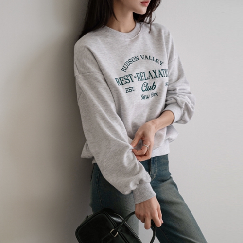 [valyou] Estee embroidered sweatshirt