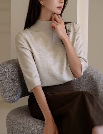 Hit half-neck Knitwear Korea