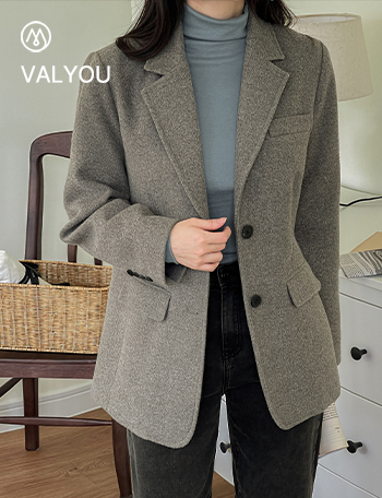 [valyou] Blend wool single jacket Korea