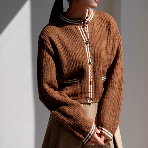 Bobo Autumn Gold Button Cardigan