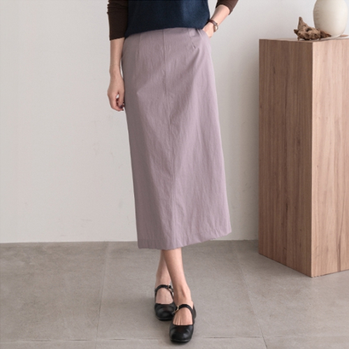 Way Span Back Slit Skirt