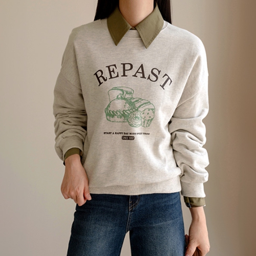 Repast printed sweatshirt