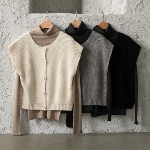 Rams Wool Knitwear Vest Set