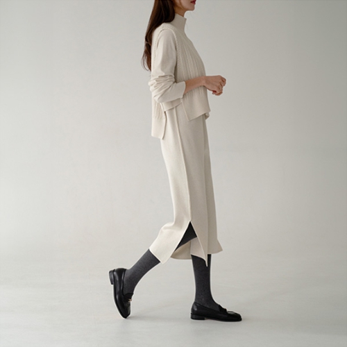 Turtleneck Vest Knitwear Dress