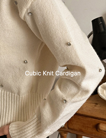 Cubic Knitwear Cardigan Korea