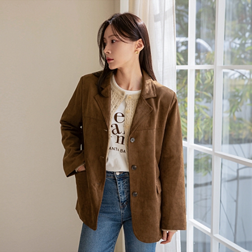 Classic Suede Collar Jacket