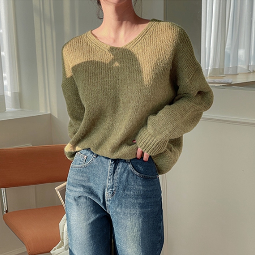 [valyou] Cozy wool V knitwear