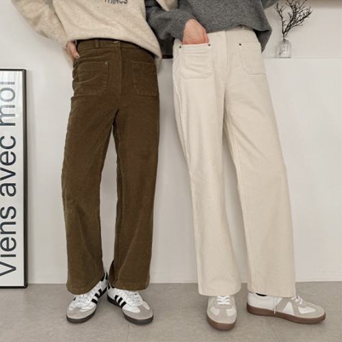 Perfect Corduroy Pants 4ver (fleece lined front pocket)