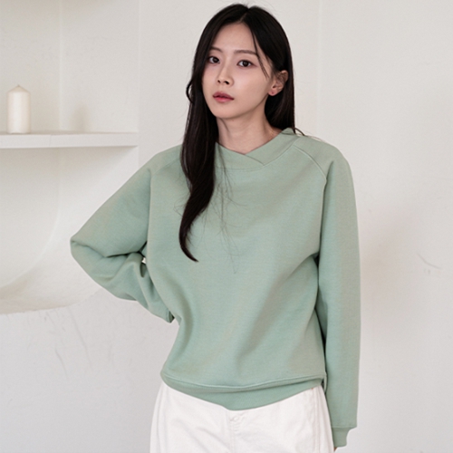 Sandy Cross Neck fleece lined Sweatshirt