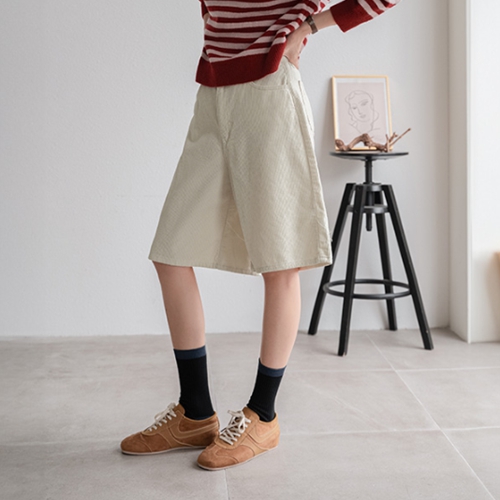 Mango Corduroy Bermuda Pants