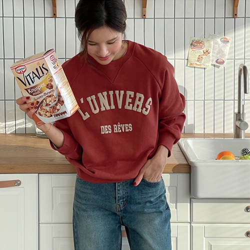 Luniverse double-sided fleece lined sweatshirt
