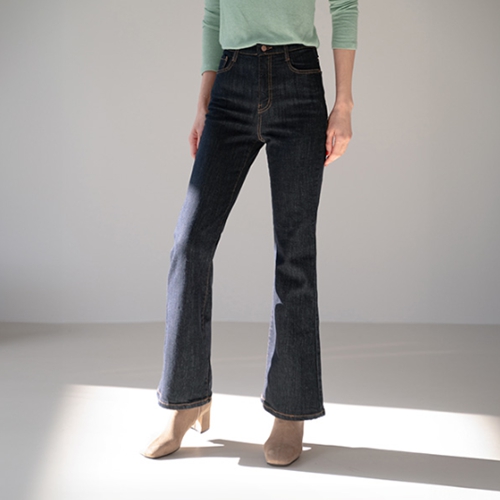 Perfect Pants 99ver (Non fade) (fleece lined raw denim semi-bootcut)