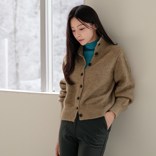 Wood Button Cardigan