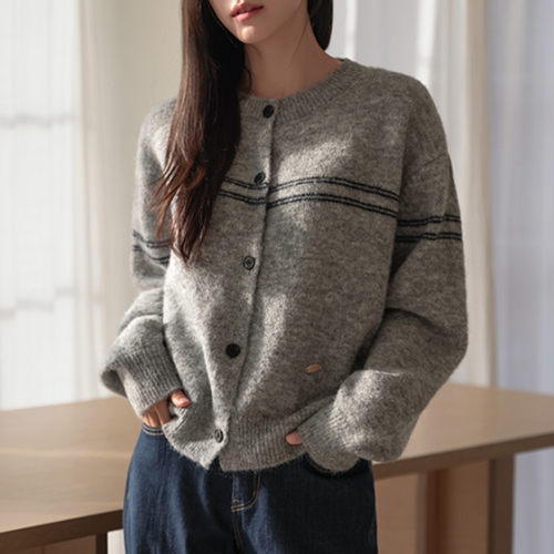 [Special Sale] Daily Logo Wool Cardigan