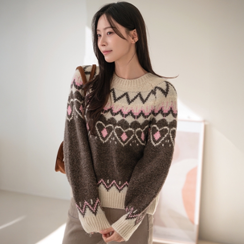 Wool Nordic Round Knitwear