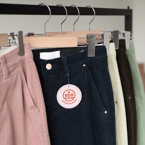 Corduroy Straight fit wide fleece lined Pants