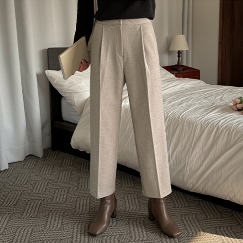 Thick Capri fleece lined Wide Slacks