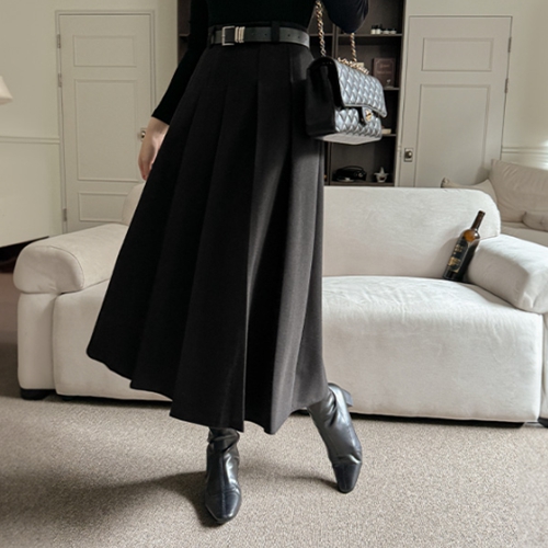 Joy Belt Pleats Skirt