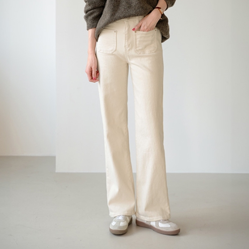 Coty front pocket fleece lined cotton pants