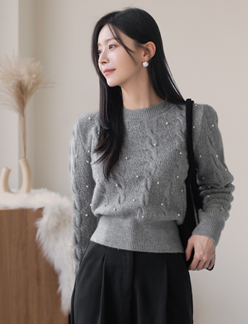 Darling Pearl Twiddle Knitwear Korea