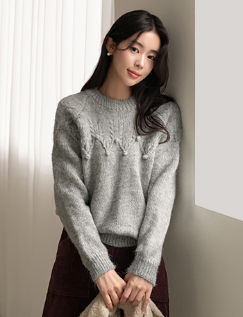 Formi Twisted Round Knitwear Korea