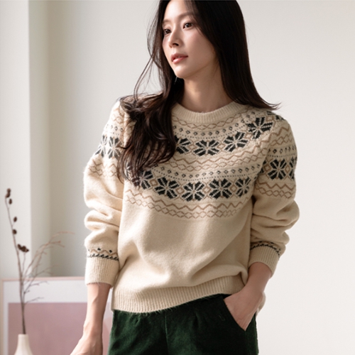 Snowflake Nordic Round Knitwear