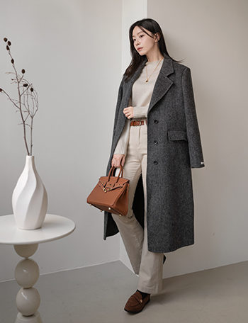 Forn Wool Handmade Long Coat Korea