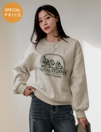 [Special Sale] Campore fleece lined sweatshirt Korea