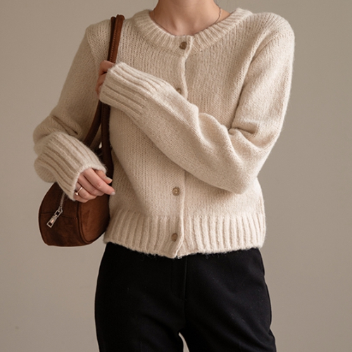 Antique Button Wool Cardigan