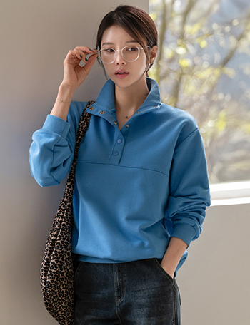 High Snap sweatshirt Korea